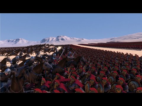 FIVE LINES OF SPARTANS VS CAVALRY - UEBS - Ultimate Epic Battle Simulator