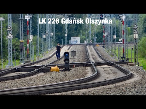 LK226 przejazd kolejowo-drogowy Gdańsk Olszynka ul Łanowa ET22-1087 ET22-1165 ET22-1079 Gdańsk 2019
