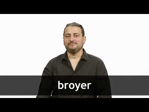 How to pronounce BROYER in French
