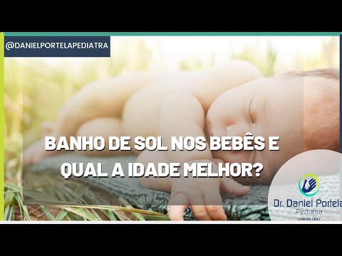 Banho de sol nos bebês e Qual a idade melhor?
