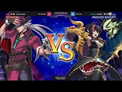 Flynn's Arcade 046 Losers Finals - Lord Cruxis (Ranger) Vs. KiraZX (Dragon Knight) DNF DUEL