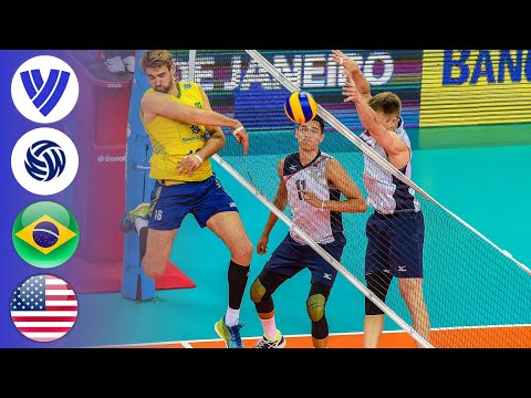 Brazil vs. USA - Full Match | Men's Volleyball World League 2016