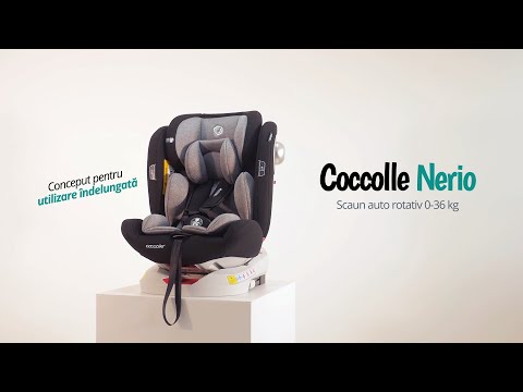 Coccolle Nerio 360 Moonlit Grey Bērnu Autokrēsls 0-36 kg