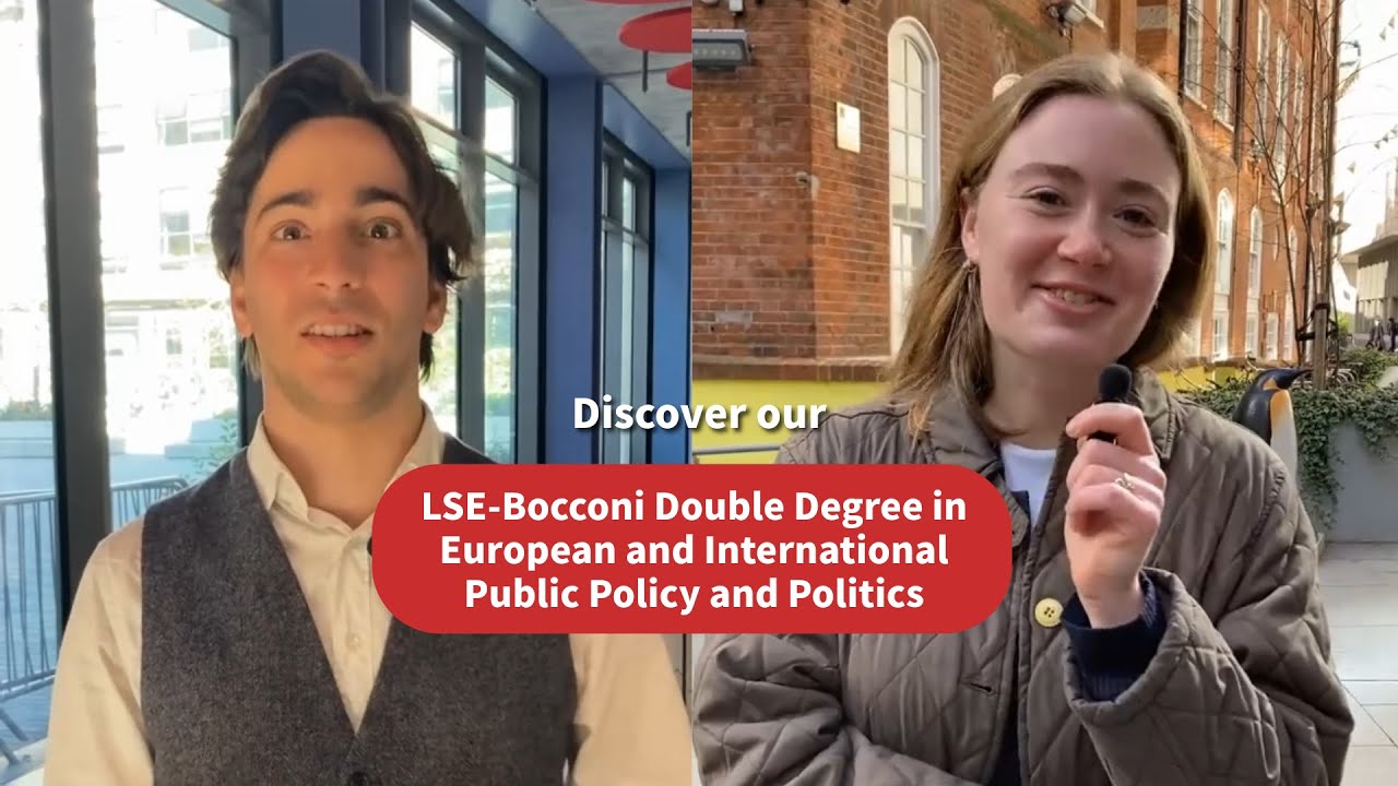 Meet Federico and Anna - LSE-Bocconi Double Degree in European and International Public Policy and Politics