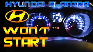 Hyundai Elantra won't start, SOLVED!