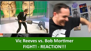 American Reacts Vic Reeves vs Bob Mortimer in a Fight! REACTION
