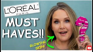 MOST AMAZING AFFORDABLE Makeup at the DRUGSTORE | One Brand Tutorial - L'Oreal | Over 50!