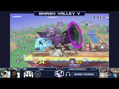 Smash Valley V Wii U Singles - Mav (Cloud) vs MasterPerch (Bayonetta) - Losers Top 16 Bracket