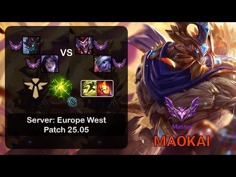Maokai Support + Kai'Sa vs Shaco + Tristana - EUW Master - Patch 25.05