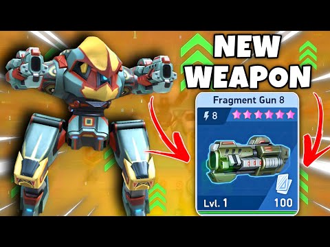 Fragment Gun 8 Unlock 🔥| New Weapon In Mech Arena | Stalker With Fragment Gun 8 - Mech Arena