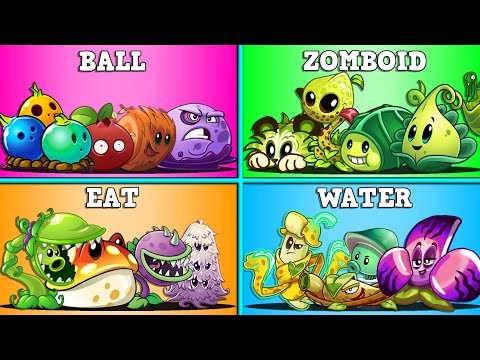 Random 16 Team 4 Plants Battlez - Who Will Win? - PvZ 2 Team Plant vs Team Plant