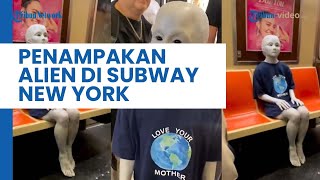 VIRAL Penampakan Alien yang Naik Subway di Kota New York, Ini Fakta Sebenarnya