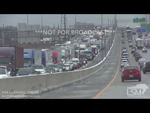 11-26-18 Lansing, IL - Munster, Indiana I80-94  West Tremendous Backup - I80 East Accident - Salting