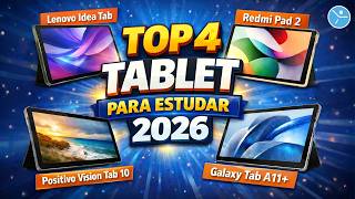 📱TOP 4 Melhor TABLET Para ESTUDAR 2026 ✅ Bom e Barato (Análise Completa)