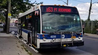 MTA NYCT Bus: On Board Nova Bus LFS [#8234] S53 Bus to Port Richmond via Verrazano Br Upper Level