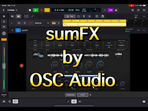 sumFX - Modular Multi-FX Processor - Tutorial & Demo for the iPad in Logic Pro