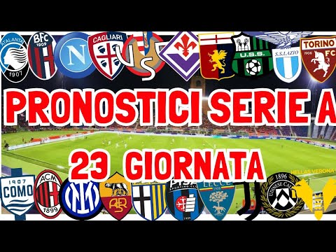 SERIE A PRONOSTICI 23 GIORNATA LAZIO GENOA ⚽ TORINO LECCE⚽ CREMONESE INTER e...