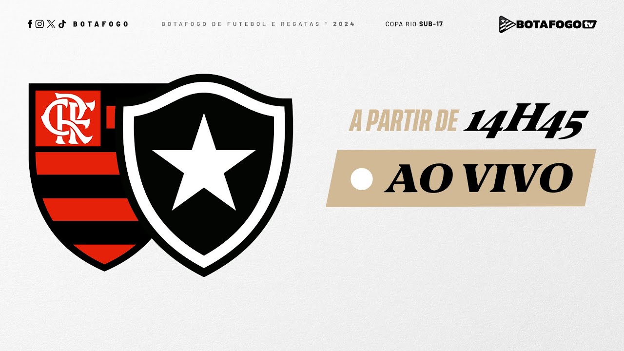 AO VIVO | Botafogo enfrenta o Flamengo na Gávea na semifinal da Copa Rio Sub-17