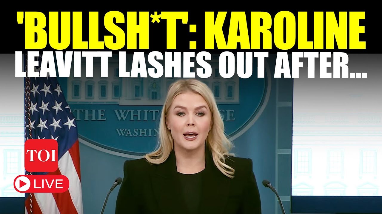 Karoline Leavitt LIVE | 'That's Bullsh*t': Trump's Press Secy's Jab After Grilling On New Policy