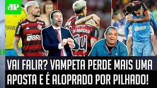‘O otário já perdeu R$ 1.800’: Pilhado alopra Vampeta após Flamengo eliminar o São Paulo