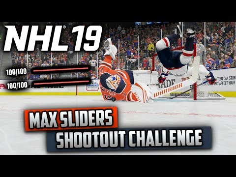 Can I Win a Shootout Using Max Sliders? (NHL 19 Challenge)