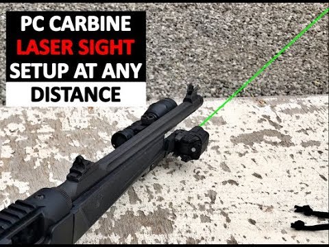 How to sight in a laser to be on target at any distance! Ruger PC Carbine Laser Sight Setup!