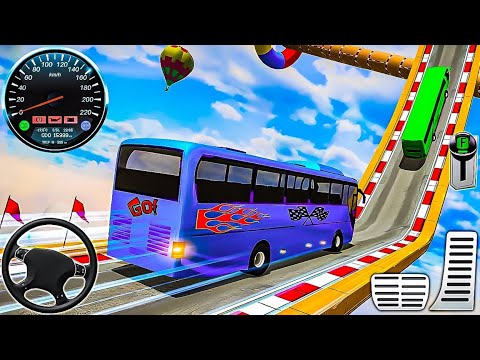 Ultimate Mega Ramp Bus Stunts Simulator - Coach Bus Extreme Stunt Racing - Android Gameplay