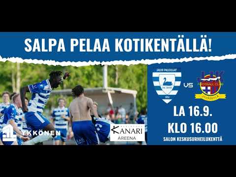 SalPa - JJK lauantaina 16.9. Salossa