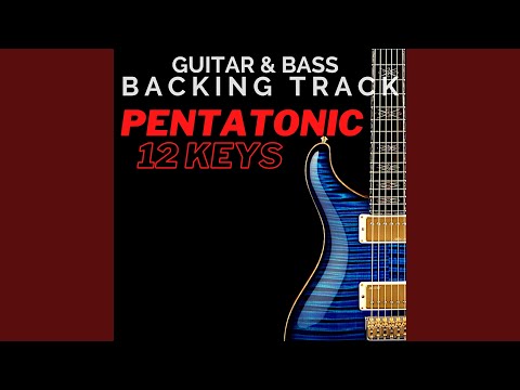 12 Keys Pentatonic Jam Rock BASS Backing Track 121 Bpm (Bass Version)