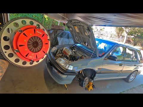 Prepping My RHD K20 Civic Wagon AWD FOR BOOST | ACTION CLUTCH TWIN DISC