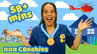 Time to Play 🎿❄️🏰👑 | CBeebies House Winter Sports, Castles, Knights and More! | 58+ Mins 🌈✨