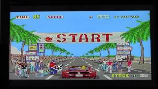 Let's Play Outrun - SEGA SATURN 1st stage.