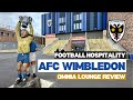 AFC Wimbledon hospitality review | Omnia Lounge | The Padded Seat