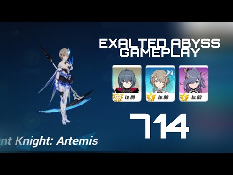 EXALTED-REDLOTUS ABYSS GAMEPLAY | ft. Argent Knight: Artemis  - AE/SA(S1)/MA - 714