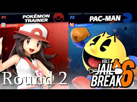 🔥VGLS Jailbreak 6 Round 2 - Biff (Pkmn Trainer) Vs. RJW (PAC-MAN/Mii Gunner/Villager) ~ April 2021