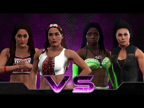 WWE 2K17: The Bella Twins Vs B.A.D