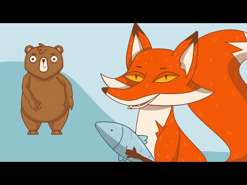 Povesti pentru copii - Ursul Pacalit de Vulpe - Desene Animate