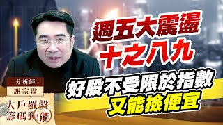 週五大震盪十之八九 好股不受限於指數 又能撿便宜｜大戶羅盤籌碼動能 ｜謝宗霖 (圖)