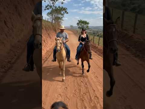 Cavalgando na estrada de minas gerais..