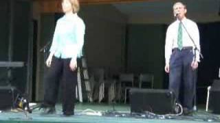 Melody Cameron dances to Gaelic singer Joe Murphy