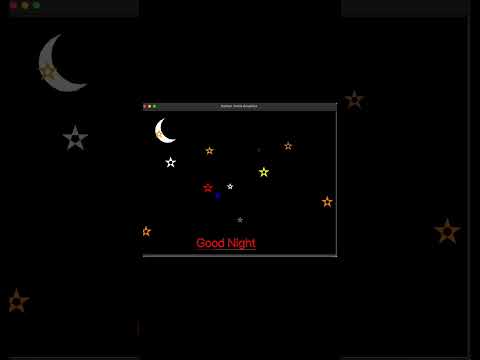 Python Turtle Animation Goodnight Adventure Program