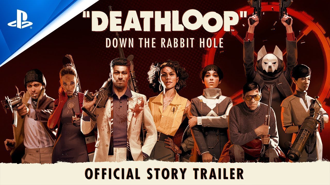 O universo surreal de Deathloop em um trailer de história