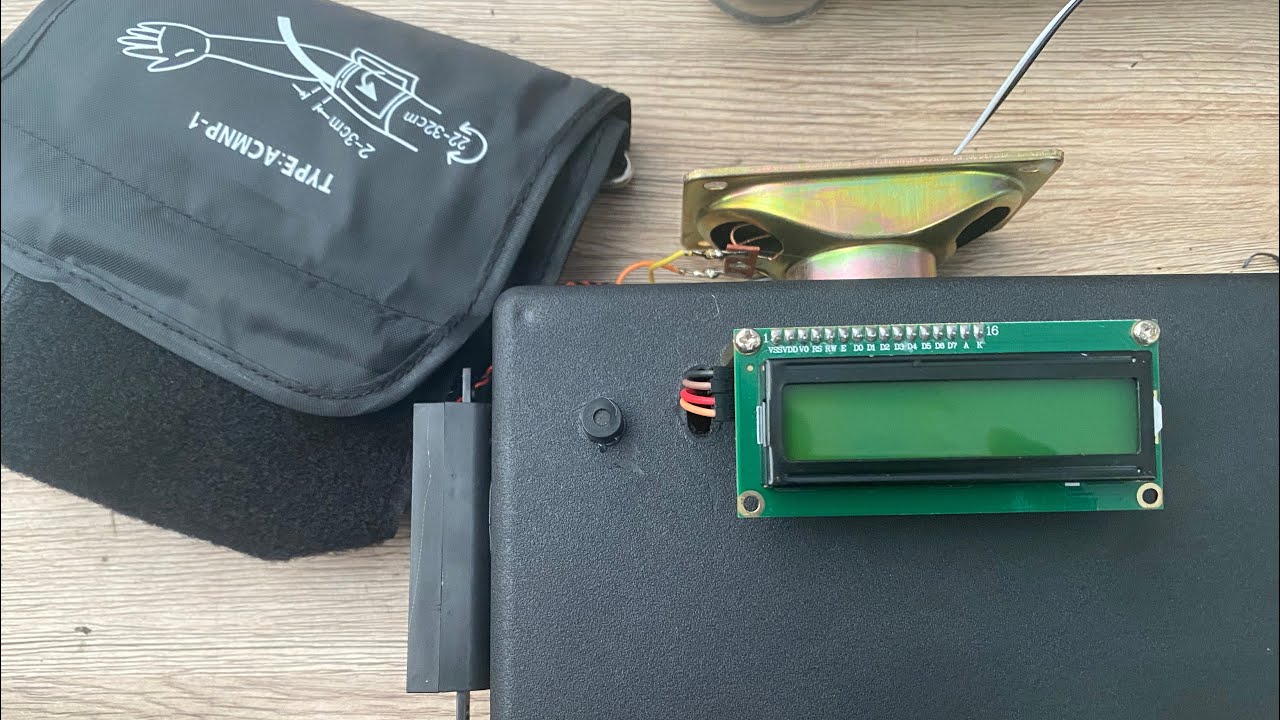 Tensimeter Digital Kendali Voice Recognition HLK V20 dan output suara DF Player modul 