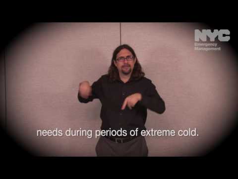 Notify NYC American Sign Language Message: Winter Weather Advisory