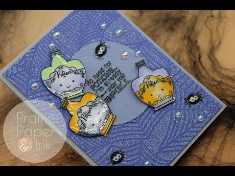 Glow in the Dark Potion Card | AmyR 2018 Halloween Series 10