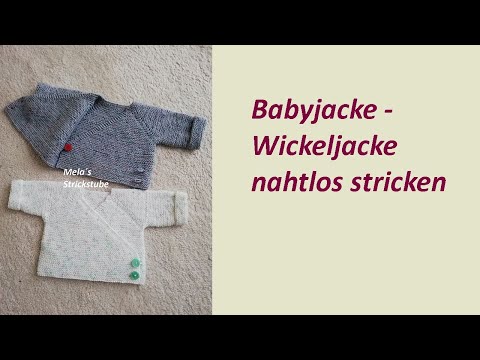 Ragmela 76 - RVO Baby-Wickeljacke nahtlos stricken in Größe 62/68