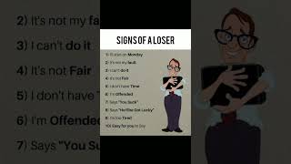 Signs Of A Loser #shorts #losser #mindset #skills