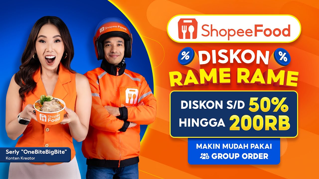 Shopee Food Diskon Rame-Rame | Diskon s/d 50% Hingga 200RB, Pesan Sekarang!
