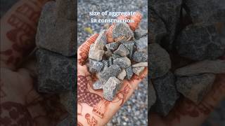 Size of aggregate use in construction #viral #shorts #knowledge #aggregates #construction #india