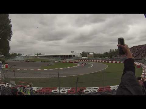 2016 Formula 1 Canadian GP - start from turn 2